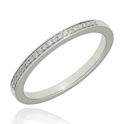 Fehér arany gyűrű 54-es méret (B49043)